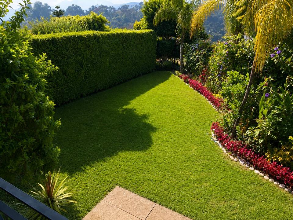 Jardín privado de la residencia